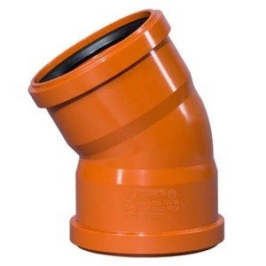 110mm x 15 deg Double Socket Bend