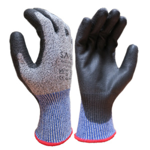 cut resistant glove with polyurethane palm finish safet supplies 1