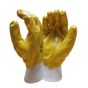 fully dipped nitrile glove 105gsm safet supplies