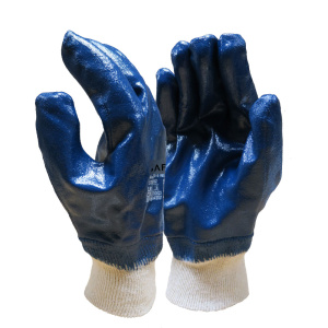 fully dipped nitrile glove 115gsm safet supplies