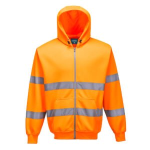 Hi-Vis Zipped Hoodie - Image 3