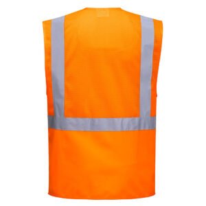 Madrid Hi-Vis Half Mesh Executive Vest - Image 4