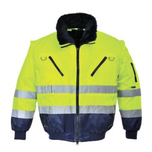 Hi-Vis 3-in-1 Contrast Pilot Jacket - Image 3