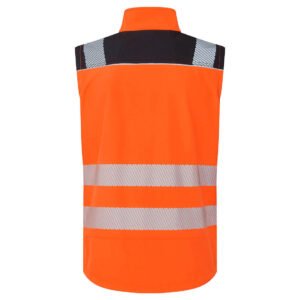 PW3 Hi-Vis Softshell Gilet (3L) - Image 4