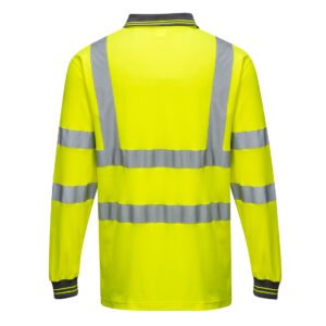 Hi-Vis Cotton Comfort Polo Shirt L/S - Image 4