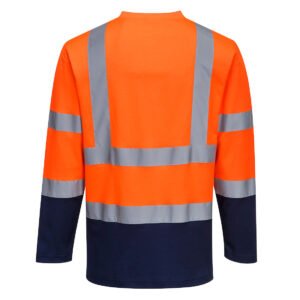 Hi-Vis Cotton Comfort Contrast T-Shirt L/S - Image 4
