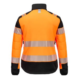 PW3 Hi-Vis Women's Hybrid Baffle Jacket - Image 4
