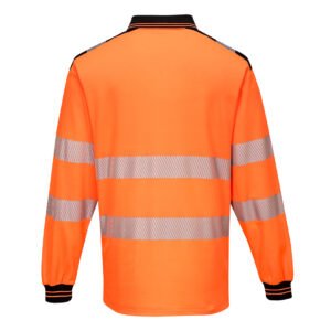 PW3 Hi-Vis Cotton Comfort Polo Shirt L/S - Image 7