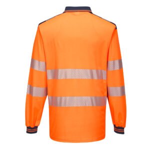 PW3 Hi-Vis Cotton Comfort Polo Shirt L/S - Image 5