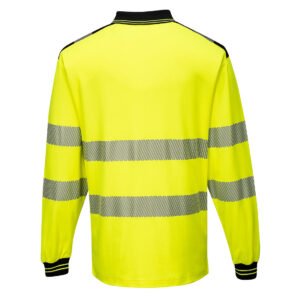 PW3 Hi-Vis Cotton Comfort Polo Shirt L/S - Image 3