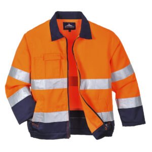 Madrid Hi-Vis Contrast Bomber Jacket - Image 4
