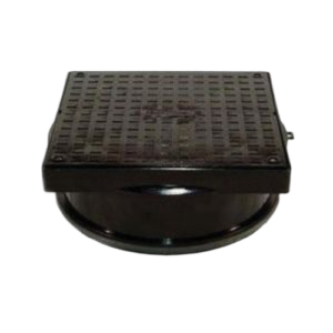 320mm dia Round > Square Plastic Cover & Frame