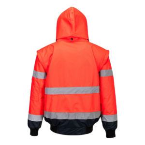 Hi-Vis 3-in-1 Contrast Bomber Jacket - Image 2