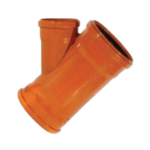 160mm x 110mm 45 deg Triple Socket Junction