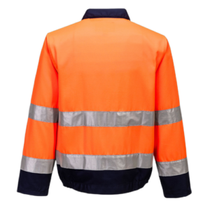 Madrid Hi-Vis Contrast Bomber Jacket - Image 1