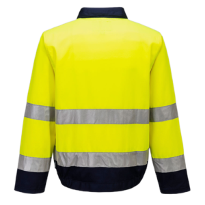 Madrid Hi-Vis Contrast Bomber Jacket - Image 2