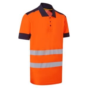 System Hi-Vis Eco CottonCool Short Sleeve Polo - Image 6