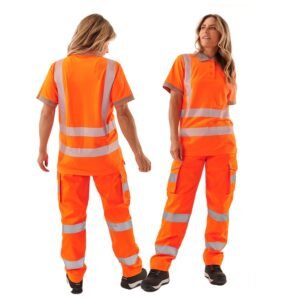 Ladies Hi Vis Savannah Bird Eye Polo - Image 7
