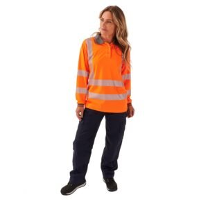 Ladies Hi Vis Jaya Bird Eye Polo - Image 11