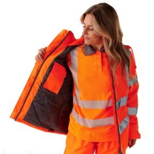 Women's Hi Vis Kamela Padded Jacket - Image 4