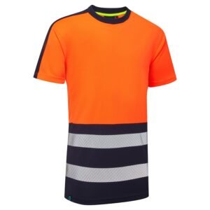 Essentials Hi Vis Eco CoolAir 2 Tone T-Shirt - Image 8
