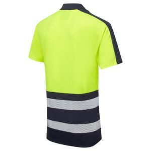 Essentials Hi-Vis Eco Coolair 2 Tone Polo Shirt - Image 6
