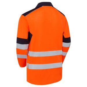 System Hi-Vis Eco CottonCool Long Sleeve Polo - Image 9