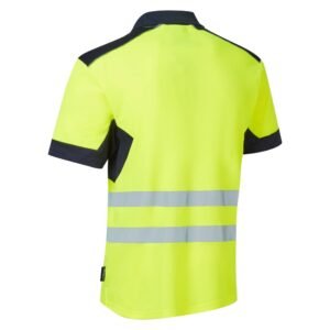 System Hi-Vis Eco CottonCool Short Sleeve Polo - Image 4
