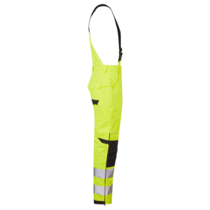 System Hi-Vis Eco Thermal Waterproof Trouser with Shoulder Straps - Image 4