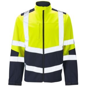 Supertouch Hi Vis 2 Tone Softshell Jacket - Image 3