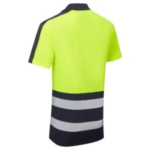 Essentials Hi-Vis Eco Coolair 2 Tone Polo Shirt - Image 7