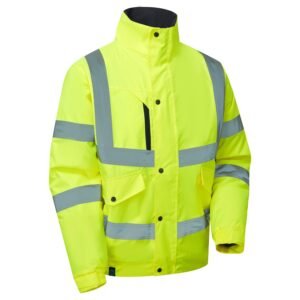 Hi Vis Eco Winter Padded Bomber Jacket - Image 8