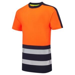 Essentials Hi Vis Eco CoolAir 2 Tone T-Shirt - Image 9
