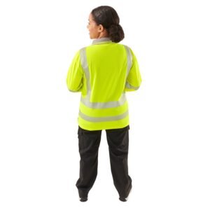 Ladies Hi Vis Jaya Bird Eye Polo - Image 5