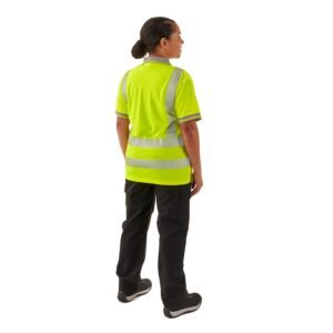 Ladies Hi Vis Savannah Bird Eye Polo - Image 4