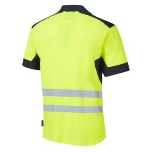 System Hi-Vis Eco CottonCool Short Sleeve Polo - Image 3