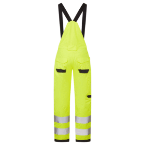 System Hi-Vis Eco Thermal Waterproof Trouser with Shoulder Straps - Image 3