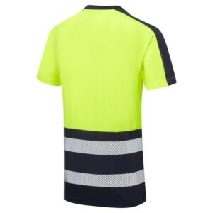 Essentials Hi Vis Eco CoolAir 2 Tone T-Shirt - Image 5