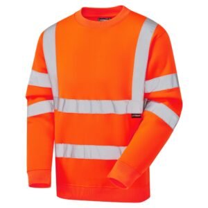 Supertouch Hi Vis Crew Neck Sweatshirt - Image 3