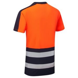 Essentials Hi Vis Eco CoolAir 2 Tone T-Shirt - Image 12