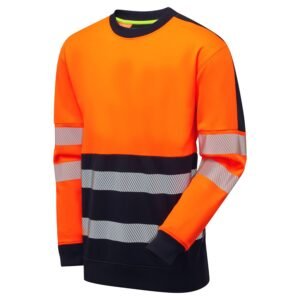 Essentials Hi-Vis Eco CottonCool 2-Tone Sweatshirt - Image 6