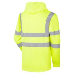 Supertouch Hi Vis Hooded Sweatshirt - Image 6