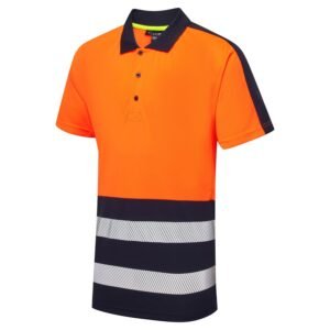 Essentials Hi-Vis Eco Coolair 2 Tone Polo Shirt - Image 10