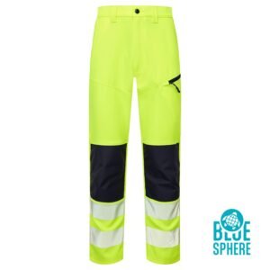 Essentials Hi Vis Eco Coolair 4-Way Stretch Trousers - Image 9