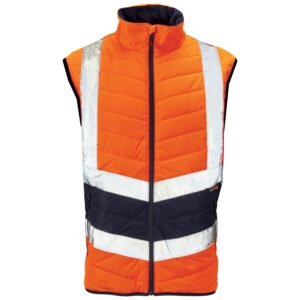 Supertouch Hi Vis 2 Tone Puffer Bodywarmer - Image 3