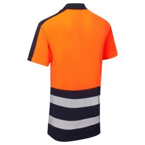 Essentials Hi-Vis Eco Coolair 2 Tone Polo Shirt - Image 14