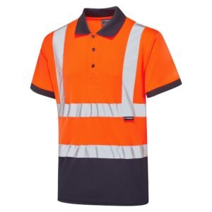 Supertouch Hi-Vis 2 Tone Polo Shirt - Image 3