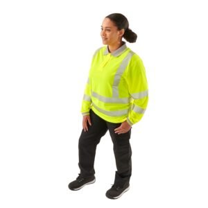 Ladies Hi Vis Jaya Bird Eye Polo - Image 6