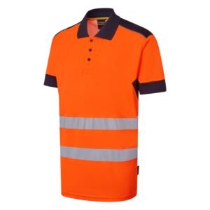 System Hi-Vis Eco CottonCool Short Sleeve Polo - Image 7