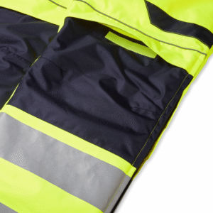 System Hi-Vis Eco Thermal Waterproof Trouser with Shoulder Straps - Image 6